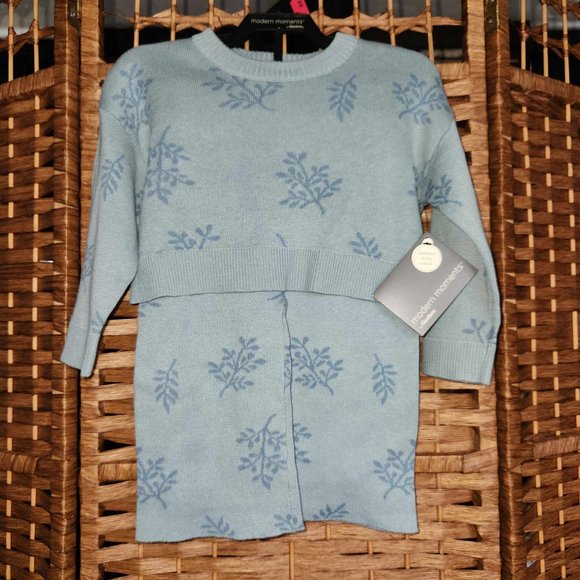 Modern Moments Baby Jacquard Sweater & Wide-Leg 2-Piece Set - Size 18m - NWT - Picture 2 of 4